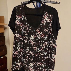 Flowy Short Sleeve Blouse by Dressbarn - Plus Size